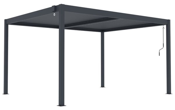 ZÁHRADNÉ KOMBO bioklimatická pergola s lamelami BestBerg BBP-12G + záhradný jedálenský set 6+1 BestBerg BBGF-53B