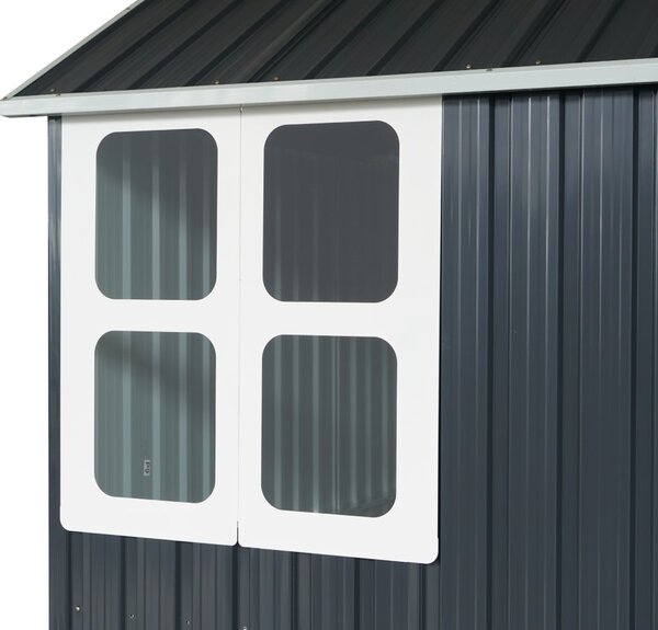 Záhradný domček BestBerg ZCH-4AB / 4,5 m² / 259 x 172 x 222 cm / sivá/biela