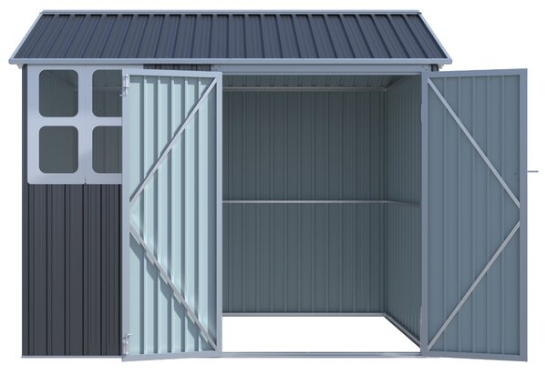 Záhradný domček BestBerg ZCH-4AB / 4,5 m² / 259 x 172 x 222 cm / sivá/biela