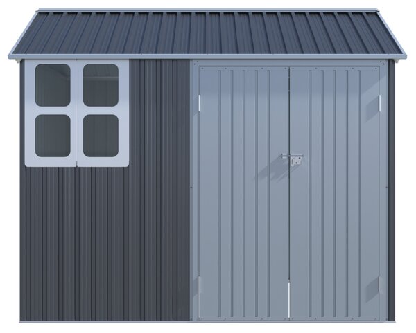 Záhradný domček BestBerg ZCH-4AB / 4,5 m² / 259 x 172 x 222 cm / sivá/biela