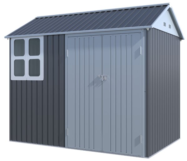 Záhradný domček BestBerg ZCH-4AB / 4,5 m² / 259 x 172 x 222 cm / sivá/biela