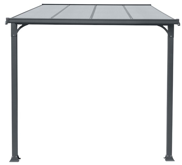 Hliníkový vchodový prístrešok BestBerg PD-4A / 4,3 m² / sivý