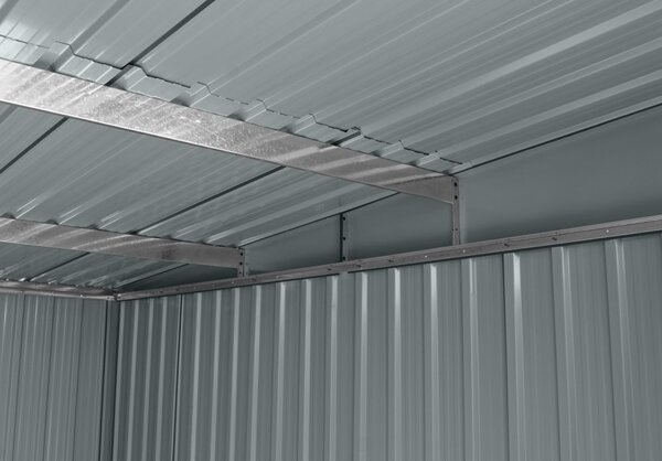 Zahradní domek BestBerg ZDSL-6S / 6,6 m² / 238 x 279 x 203 cm / světle šedá