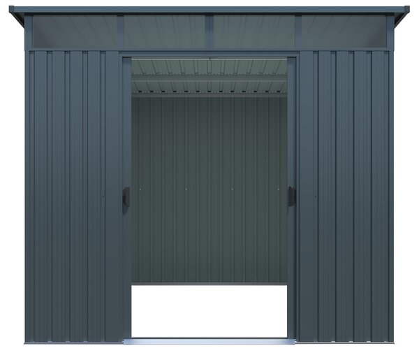 Zahradní domek BestBerg ZDSL-6S / 6,6 m² / 238 x 279 x 203 cm / světle šedá