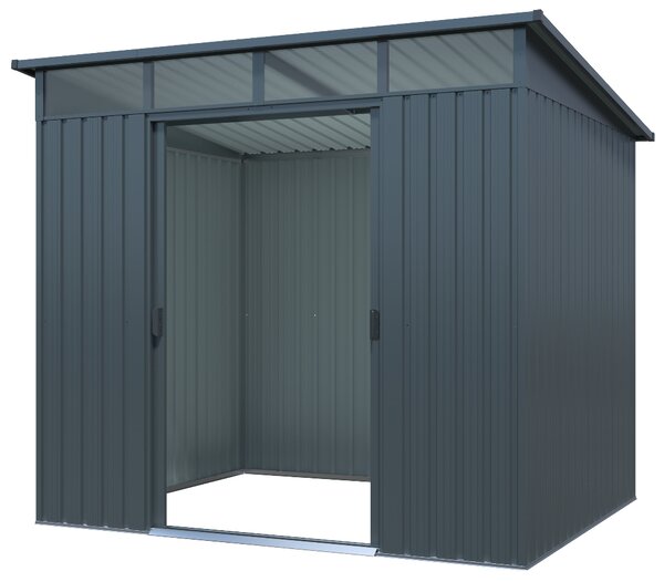 Zahradní domek BestBerg ZDSL-6S / 6,6 m² / 238 x 279 x 203 cm / světle šedá