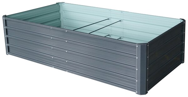 Vyvýšený záhradný záhon BestBerg VZ-800A / 800 l / 180 x 90 x 47 cm / sivá