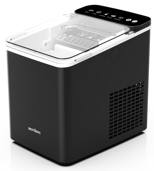 Výrobník ľadu BestBerg BBCM-11 / 150 W / 12 kg/24 hod. / čierna