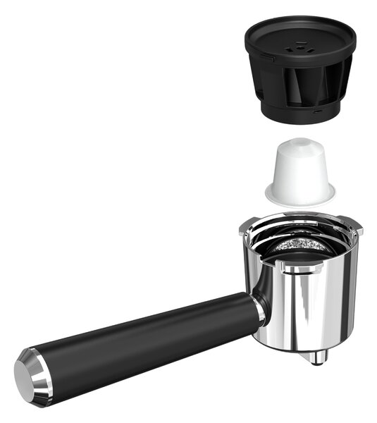 Pákový kávovar s napeňovačom mlieka BestBerg BBCF-2032 / 1350 W / 1,2 l / 20 bar / strieborná/čierna