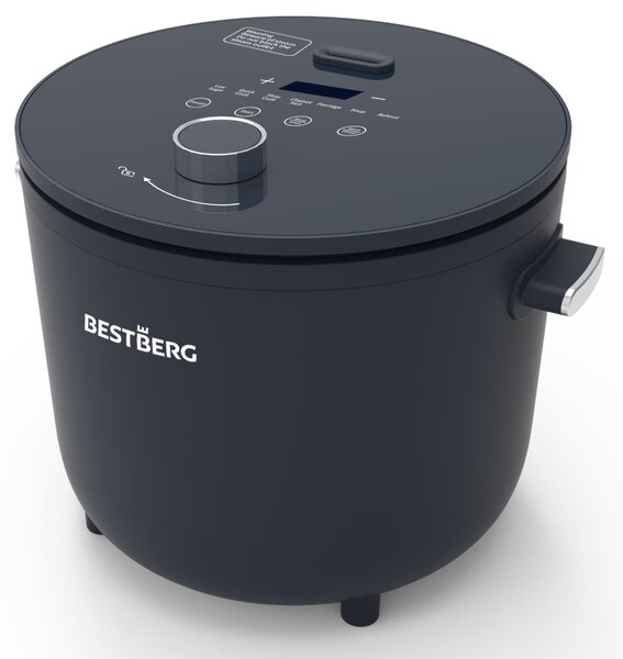 BestBerg BBRC-100 ryžovar s nízkym obsahom sacharidov / 2 l / 400 W / čierny