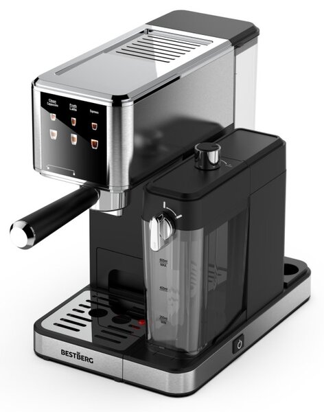 MEGAKOMBO Nízkosacharidový ryžovar BestBerg BBRC-10 + Pákový espresso kávovar s napeňovačom mlieka BestBerg BBCF-2032