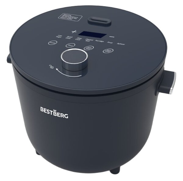 MEGAKOMBO Nízkosacharidový ryžovar BestBerg BBRC-10 + Pákový espresso kávovar s napeňovačom mlieka BestBerg BBCF-2032