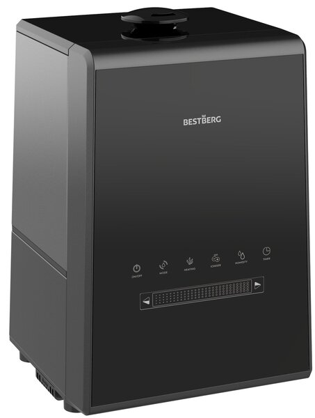 Plazmový zvlhčovač vzduchu s ionizátorom BestBerg BBAH-11B / 110 W / 5,3 l / 450 ml/h / čierna