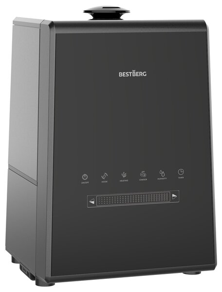 Plazmový zvlhčovač vzduchu s ionizátorom BestBerg BBAH-11B / 110 W / 5,3 l / 450 ml/h / čierna