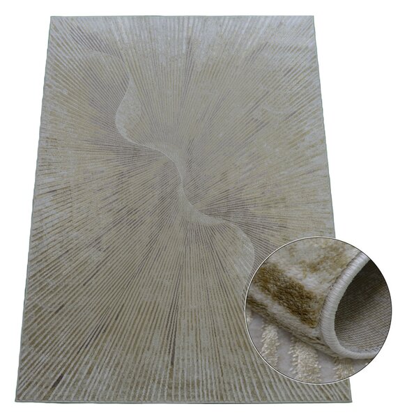 Koberec Esprit 3607 béžový – obdĺžnikový s jemným vzorom Rozmer: 60x100 cm