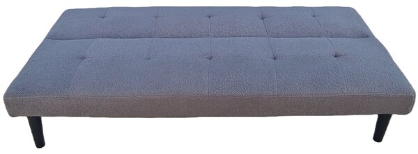 Rozkladacia pohovka BestBerg BBSB-10G / prémiová plyš / šedá