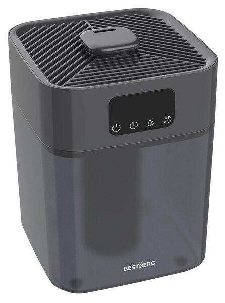 Ultrazvukový zvlhčovač vzduchu BestBerg BBAH-10G / 22 W / 5,5 l / 300 ml/h / sivá