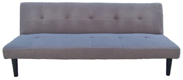 Rozkladacia pohovka BestBerg BBSB-10G / prémiová plyš / šedá