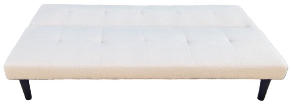 Rozkladacia pohovka BestBerg BBSB-10LB / prémiová plyš / béžová