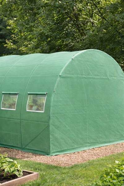 Záhradný fóliovník BestBerg BBGT‑10G / 10 m² / 4 × 2,5 × 2 m / zelená