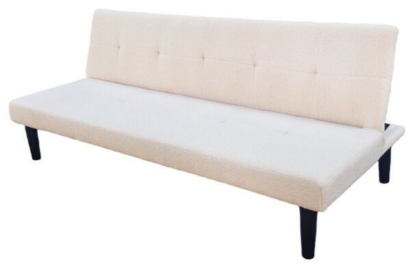 Rozkladacia pohovka BestBerg BBSB-10LB / prémiová plyš / béžová