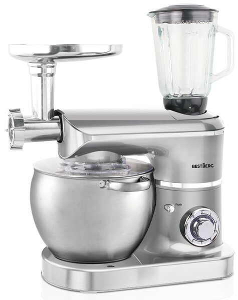 Multifunkčný kuchynský robot BestBerg BBR-2300S / 2300 W / 8,5 l / 6 rýchlostí