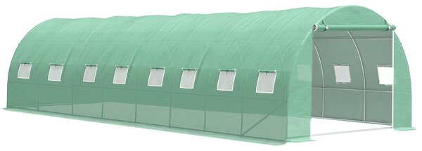 Záhradný fóliovník BestBerg BBGT‑24G / 24 m² / 8 × 3 × 2 m / zelená