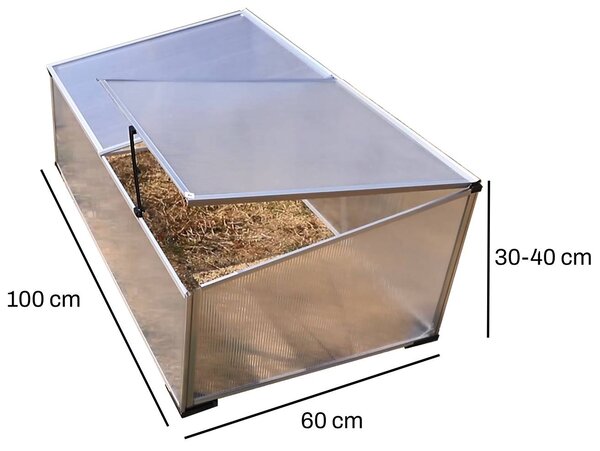 Parenisko BestBerg BBGH-60CF / 100 × 60 × 40 cm / strieborná