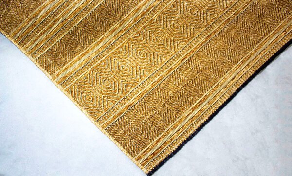 Koberec Saran G001 YELLOW – žltý vzorovaný obdĺžnik Rozmer: 60x100 cm