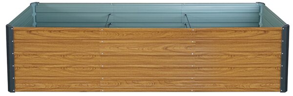 Vyvýšený záhradný záhon BestBerg VZ-1250RW / 1250 l / 240 × 90 × 58 cm / dekor dreva