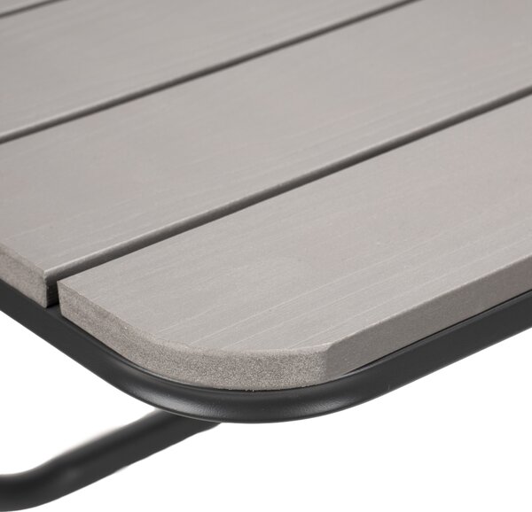 TZB Závesný balkónový stôl Aretto 60 cm sivý