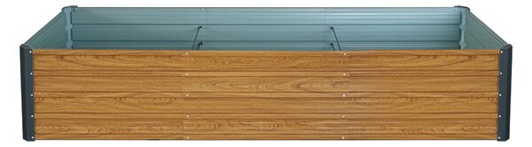 Vyvýšený záhradný záhon BestBerg VZ‑1000RW / 1000 l / 240 × 90 × 47 cm / dekor dreva
