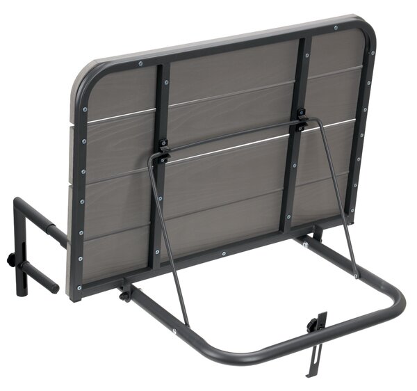 TZB Závesný balkónový stôl Aretto 60 cm sivý