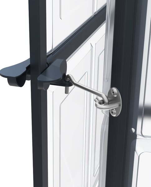 Skleník so základňou BestBerg SH‑6B / 6,6 m² / 364 × 182 × 208 cm / čierna
