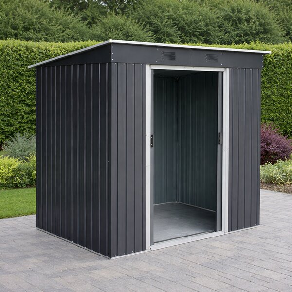 Záhradný domček BestBerg ZD-67AW / 4,3 m² / 197 × 217 × 202 cm / antracit/biela