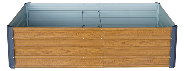 Vyvýšený záhradný záhon BestBerg VZ-800RW / 800 l / 180 x 90 x 47 cm / dekor dreva