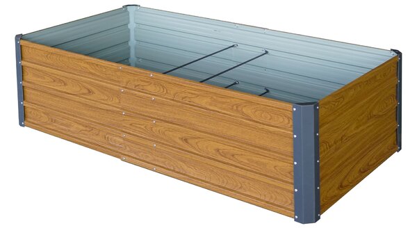 Vyvýšený záhradný záhon BestBerg VZ-800RW / 800 l / 180 x 90 x 47 cm / dekor dreva