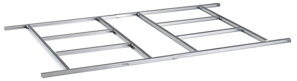 Základňa BBSH-ZDB4 pre záhradný domček BestBerg ZDB-4 / 102 × 217 cm / oceľ / strieborná