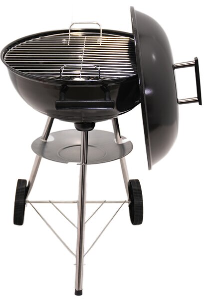 Gril na drevené uhlie BestBerg BBBQ-12B / Ø 44 cm / čierna