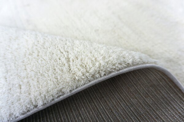 Koberec Microsofty MICROLINA WHITE – biely shaggy obdĺžnik Rozmer: 60x100 cm