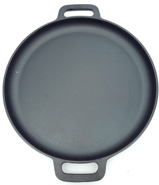 Liatinová grilovacia panvica BestBerg BBBQ-10GP / Ø 34,5 cm / antracitová