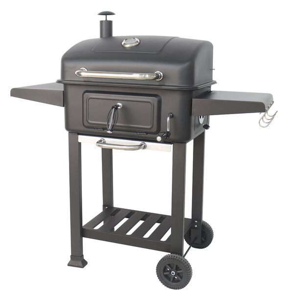 Multifunkčný gril na drevené uhlie BestBerg BBBQ-11B / 54 x 42,5 cm / čierna