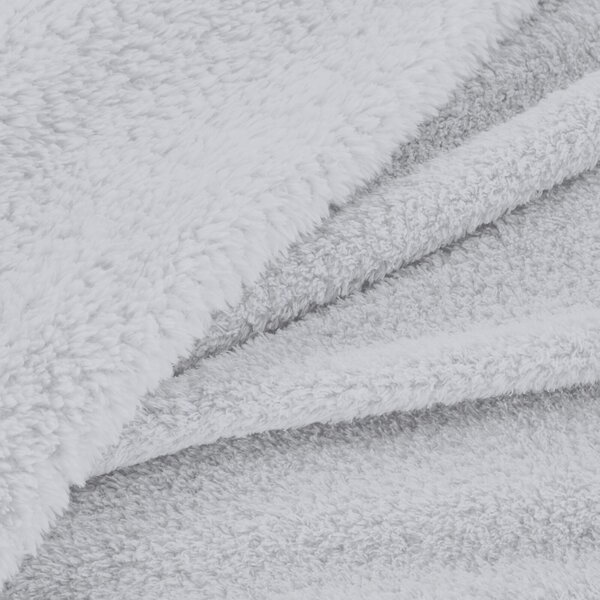 DEKA Z MIKROFLANELU LORI 70X160 CM STRIEBORNÁ