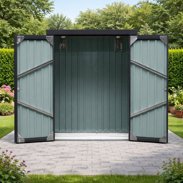 Záhradný domček BestBerg ZS-25A / 1,1 m² / 81 × 140 × 180 cm / antracitová