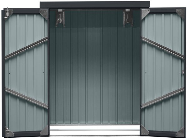 Záhradný domček BestBerg ZS-25A / 1,1 m² / 81 × 140 × 180 cm / antracitová