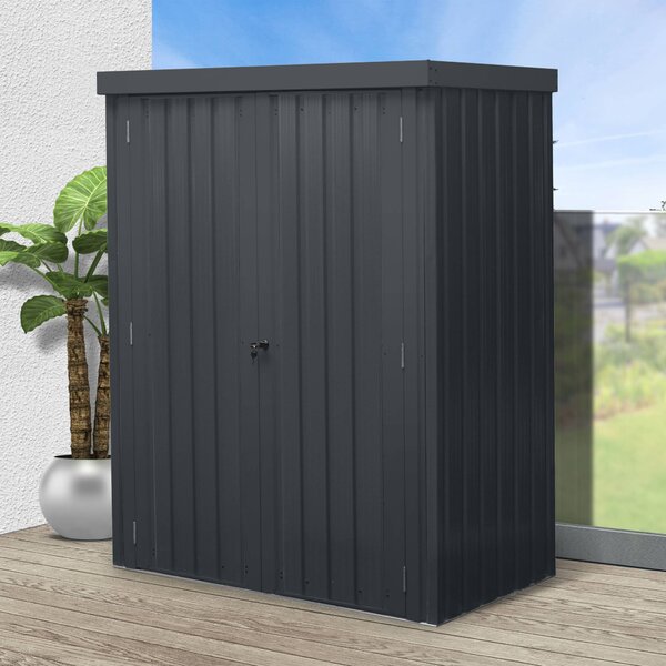 Záhradný domček BestBerg ZS-25A / 1,1 m² / 81 × 140 × 180 cm / antracitová
