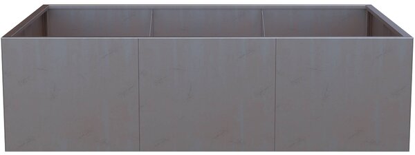 Vyvýšený cortenový záhradný záhon BestBerg BBGR-640CT / 640 l / 150 x 100 x 43 cm / corten