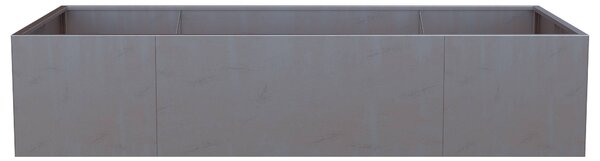 Vyvýšený cortenový záhradný záhon BestBerg BBGR-860CT / 860 l / 200 x 100 x 43 cm / corten