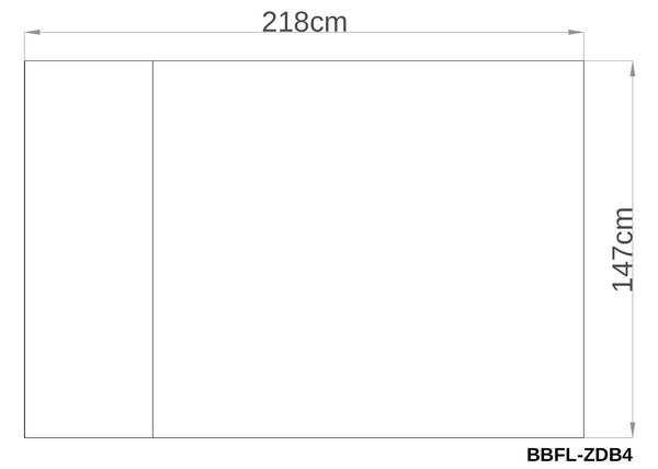 Podlaha BBFL-ZDB4 pre záhradný domček BestBerg ZDB-4 / 147 x 218 cm / čierna