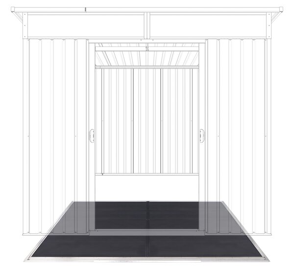 Podlaha BBFL-ZDSL6 pre záhradný domček BestBerg ZDSL-6 / 251 x 216 cm / čierna
