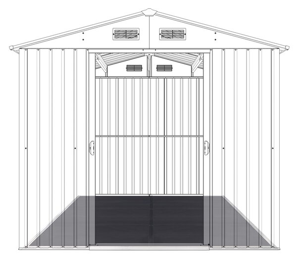 Podlaha BBFL-ZDB9 pre záhradný domček BestBerg ZDB-9 / 296 x 261 cm / čierna